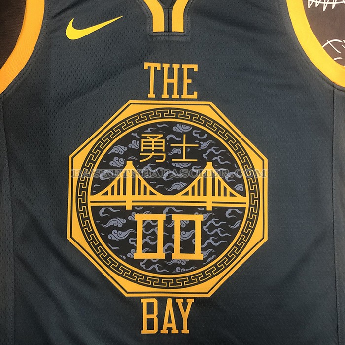 Maillot Golden State Warriors Jonathan Kuminga NO 00 Ville 2018-19 Bleu